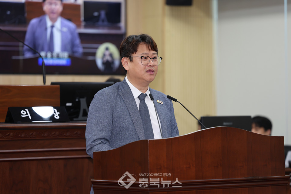 발언하는 박승찬 의원. /청주시의회 제공 ⓒ충북뉴스