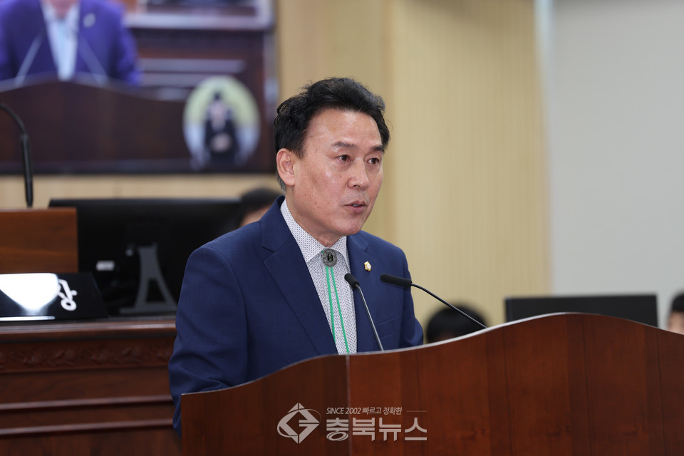 발언하는 김성택 의원. /청주시의회 제공 ⓒ충북뉴스